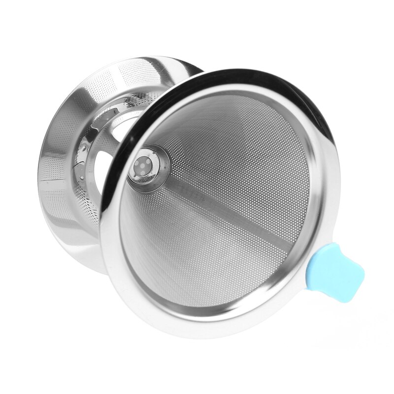 Tragbare Metall Edelstahl Kaffee Filter Trichter/V-typ Tasse Filter Tee Werkzeug Y5LF