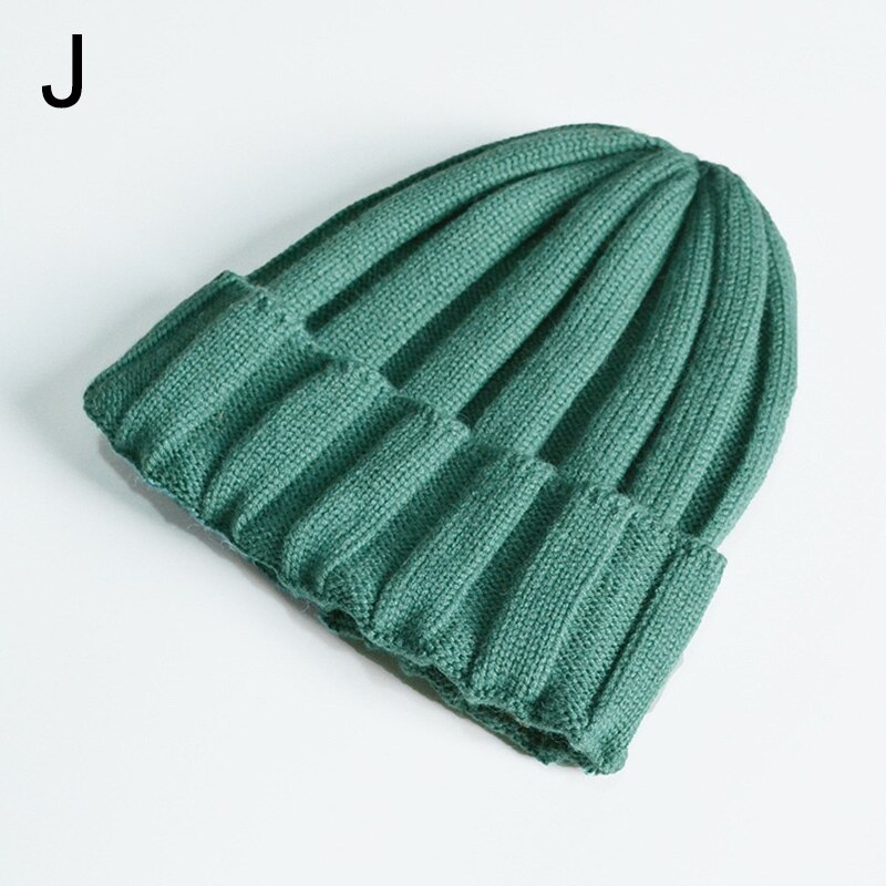 Gestrickte Baby Turban Mütze Warme Wolle Mützen Weichen Hütte Für freundlicher Mädchen Jungen neugeboren Elastische Kleinkind Kleinkind Winter Headwear Neue: hell dunkel Grün