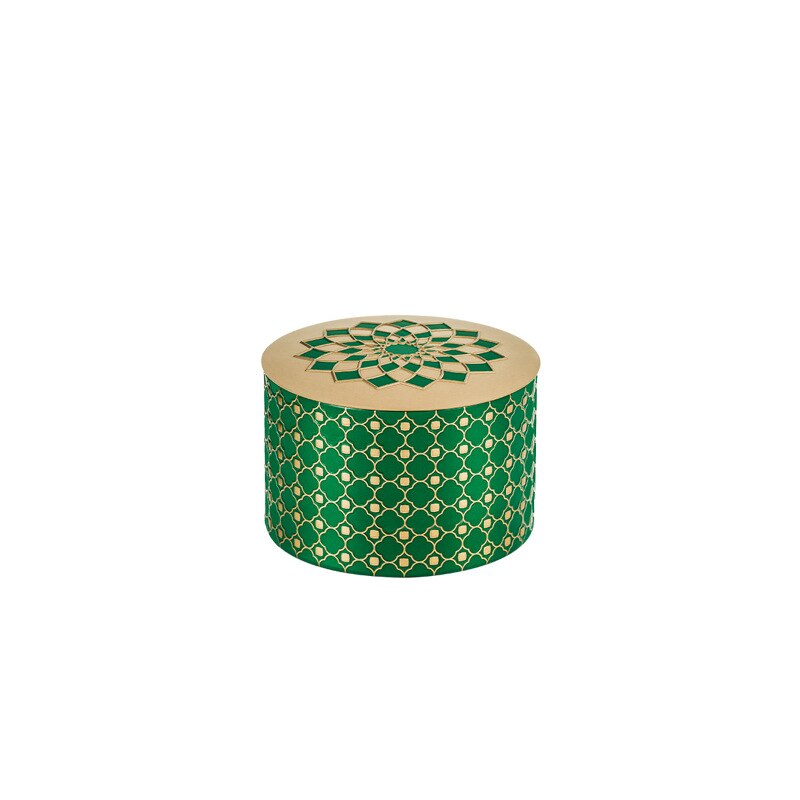 Caja de hojalata para aromaterapia, lata pequeña portátil Universal para aromaterapia, vela de té, flor, joyería de dulces de boda, lata vacía sellada: Small-Green