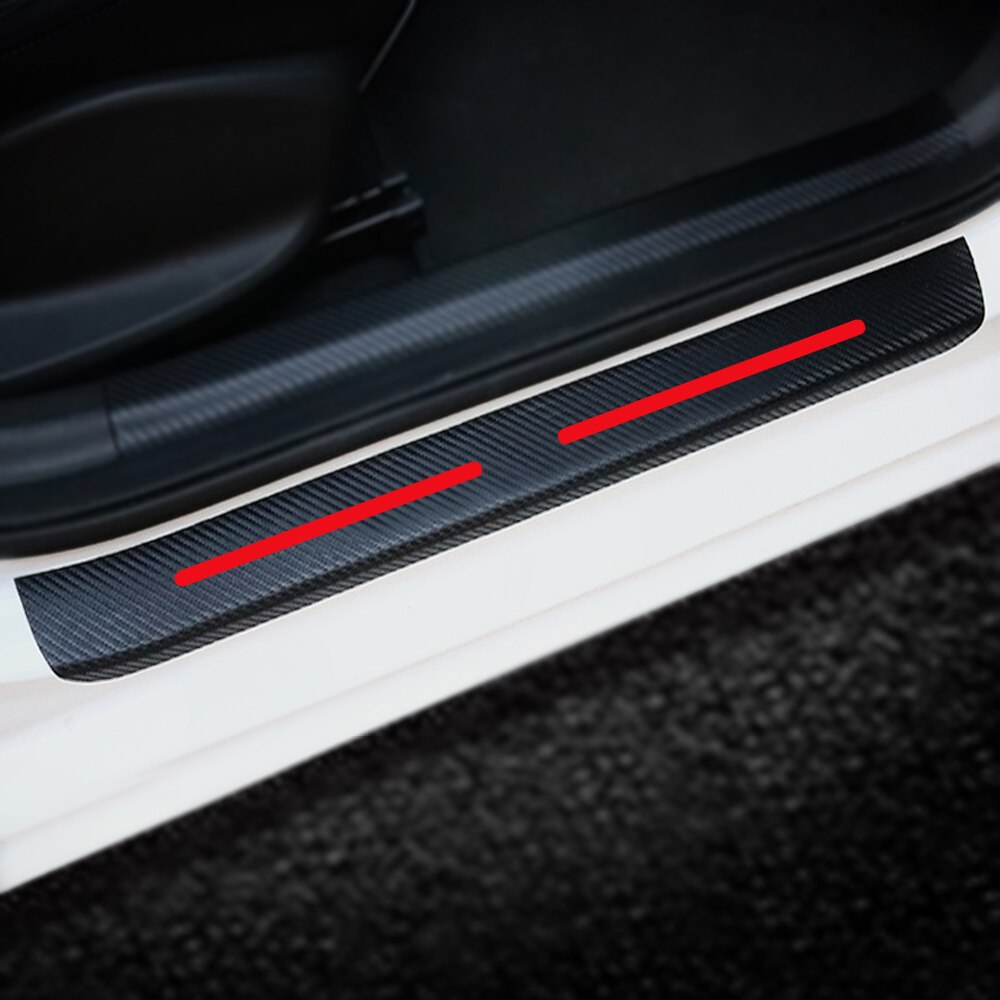 4d carbonfiber-klistermærke til hyundai genesis coupe til dørkarme til biler dørtærskel slidplade biltilbehør