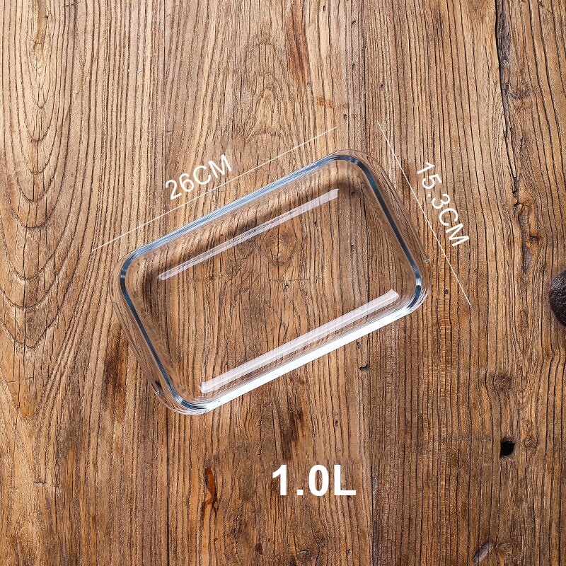 GF Glass Baking Dish Oven Glass Pan for Cooking Casserole Dish Rectangular Baking Pan Glass Bakeware,Microwave Dishwasher Safe: rectangle 1L