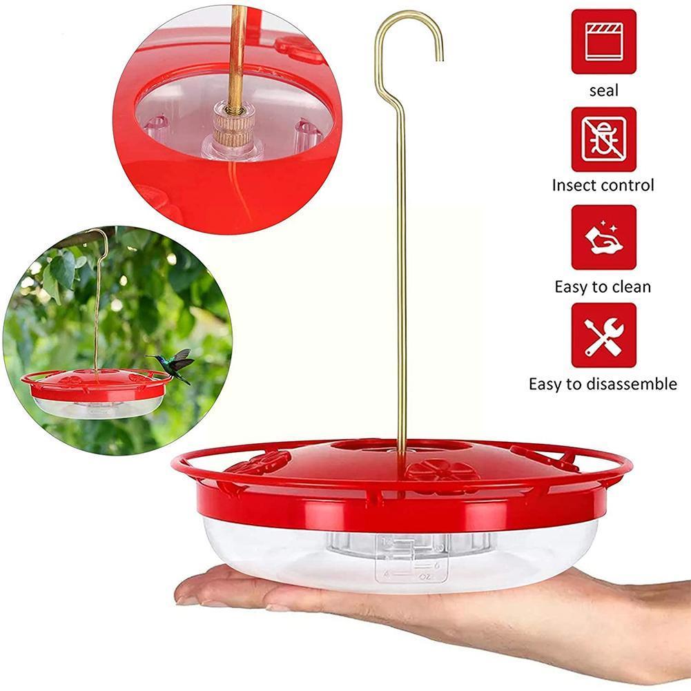 Hummingbird Feeder Bird Water Drinker Feeder Waterer With 4 Ports Pet Bird Supplies Dispenser Bottle Drinking Cup Bowls For K4m9