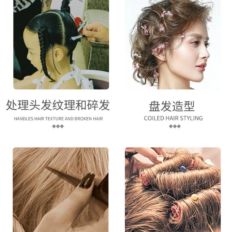 11pcs/Set Hair Brush Set Hairdressing Spray Bottle Hair Braiding Loop Rat Tail Comb Teasing Hair Brsuh Edge Control Styling Set