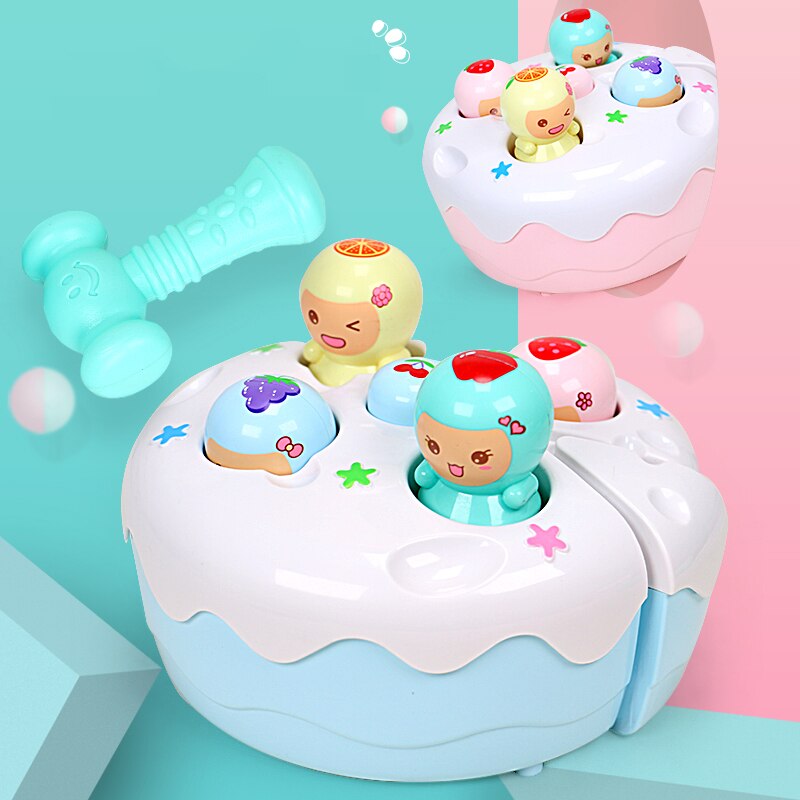 Jouet pour bébé de 13 à 24 mois, gâteau, d&#39;anniversaire, pour enfant fille et garçon de 1 an, jeu éducatif de comptage, de musique