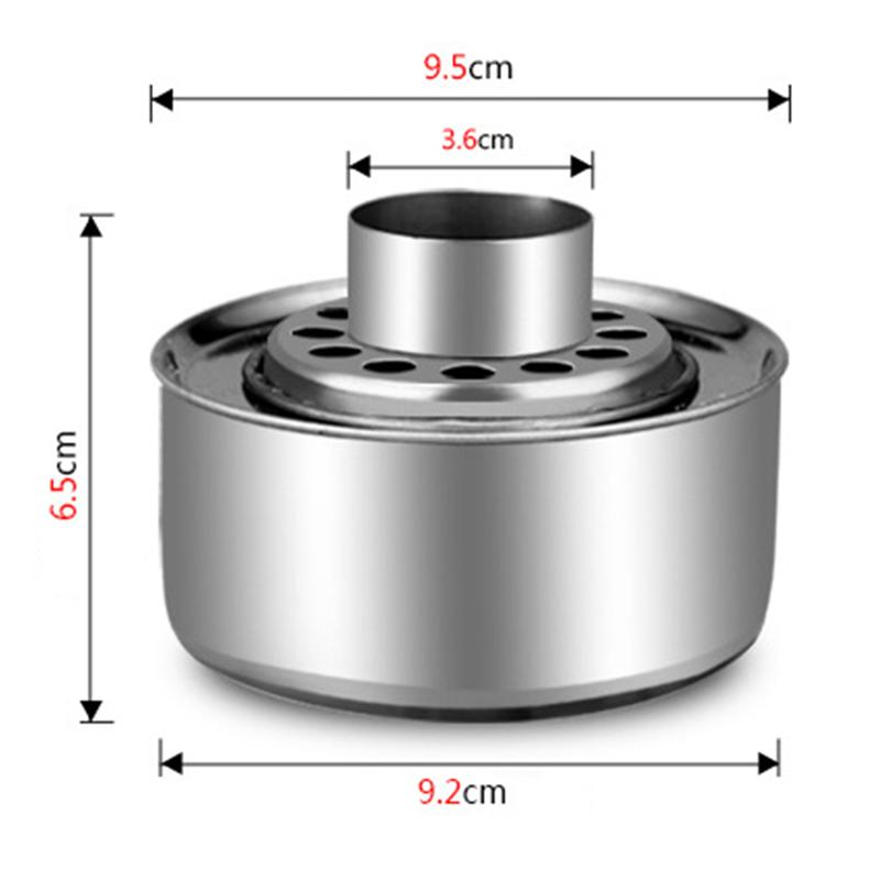 1 Set Stainless Steel Fuel Box Alcohol Stove Wick Fuel Holder Alcohol Burner Small Pot Fuel Furnace Core Stove Uses Cook Tea