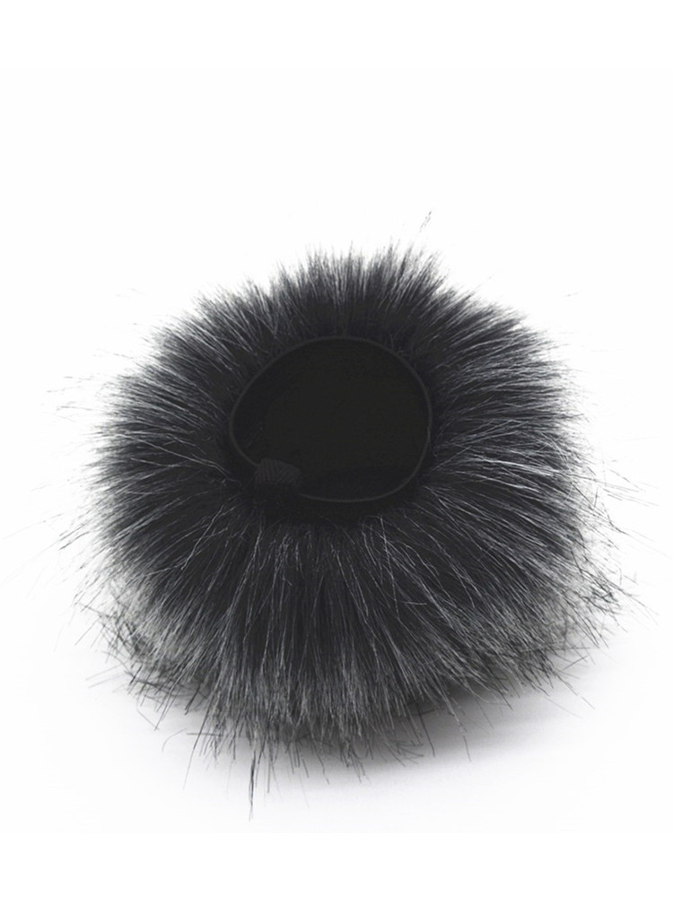 Blue Mantis Dead Cat Outdoor Artifical Furry Windscreen Microphone for Blue Yeti X With Sponge Mic Cover Windproof Foam: Grey