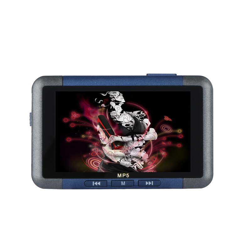 Reproductor MP5, pantalla LCD delgada de 3,5 pulgadas, reproductor de música y vídeo, grabadora, lector de E-book, Radio FM, MP3, reproductor MP4, 8GB, 16GB, reproductor de música r57: Azul / 8 GB