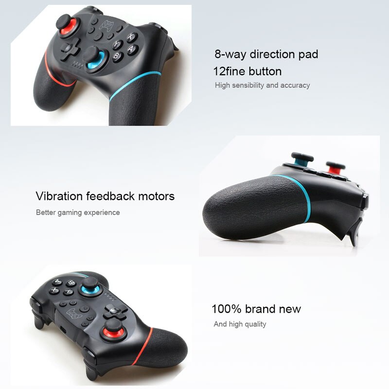 Wireless-Bluetooth Gamepad For Nintendo Switch Pro NS-Switch Pro Game joystick Controller For Nintend Console with 6-Axis Handle