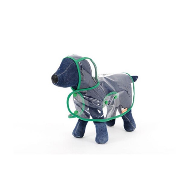 Geekinstyle kæledyrs regnfrakke hund regnfrakke kæledyrstøj gennemsigtig regnfrakke let tøj vandtæt lille hund regnfrakke med hætte: 2