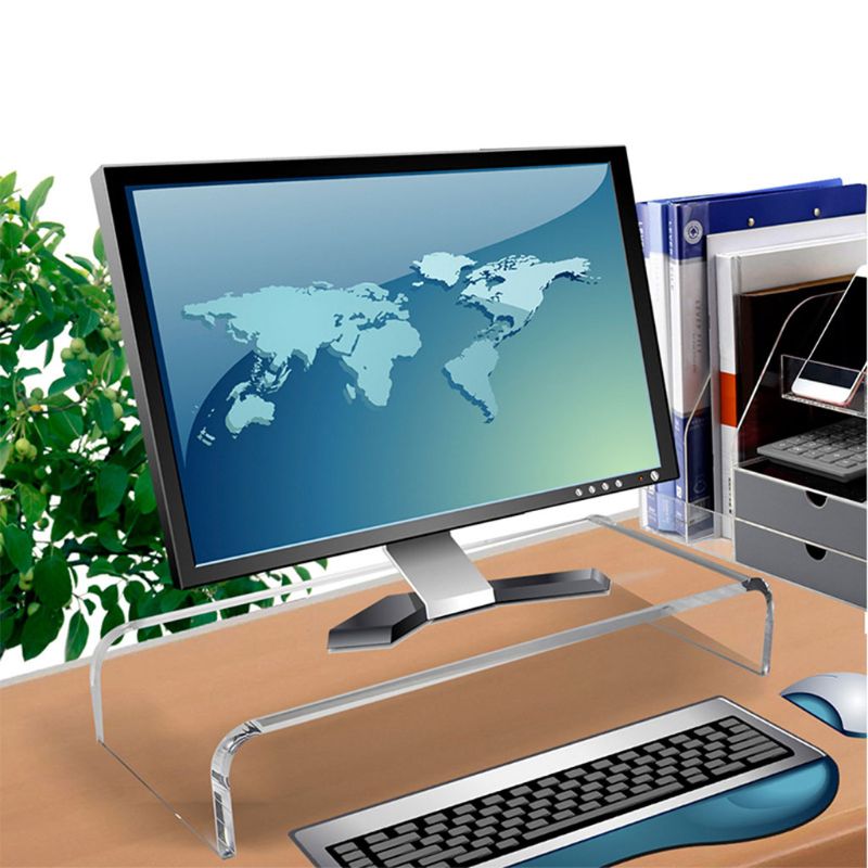 Universeller monitorständer aus acryl für computer, geeignet für homeoffice, schreibtisch, gaming, multimedia-plattformen und laptops