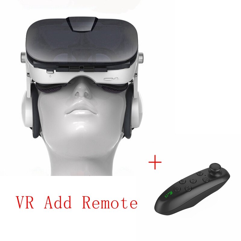 Originele Vr Bril Voor Smartphone 4-6.4 Inch Virtual Reality 3D Glazen Doos Ondersteuning 0-800 Bijziendheid Vr headset Helm Voor Telefoon: VR Add Remote