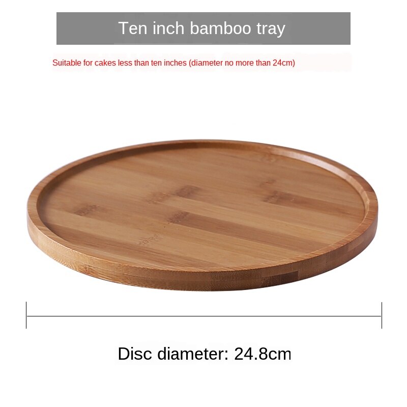 Cake Display Tray, Bread Dessert Tray with Transparent Glass Cover, Simple Multifunctional Cake Accessory Fruit Tray: 1pcs-10 inches