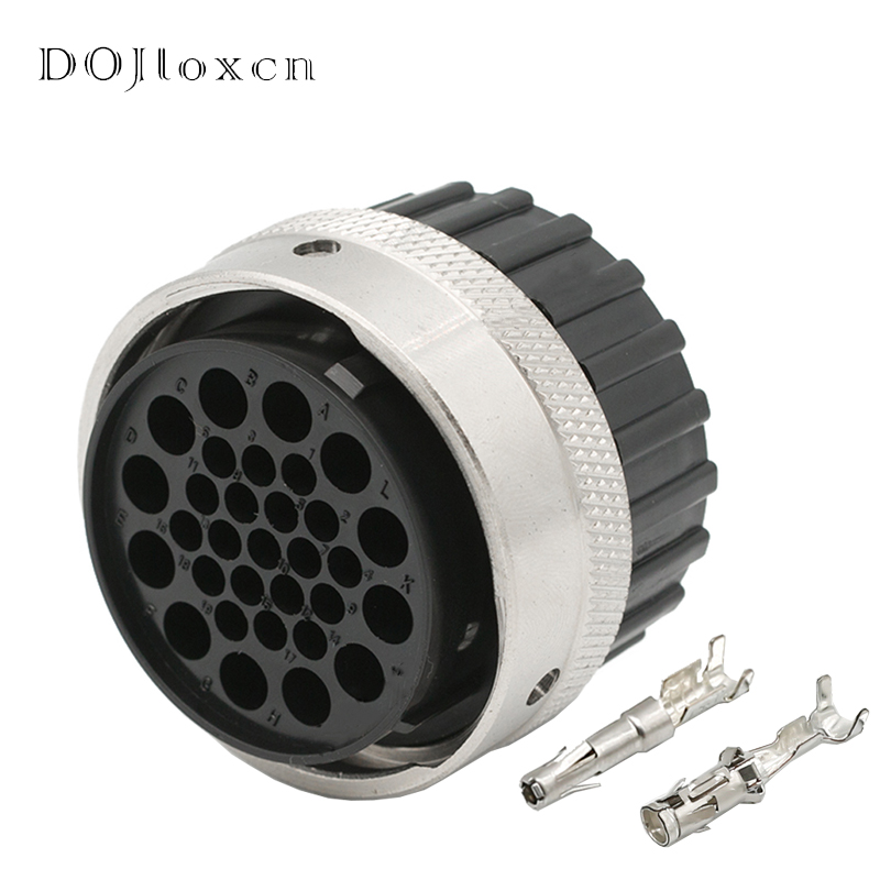 1 Set 31 32 48 Hole ITT Aviation Wiring Socket Waterproof Male Female Connector Plug Plastic Shell 192900-0425 192900-0475: 31p female