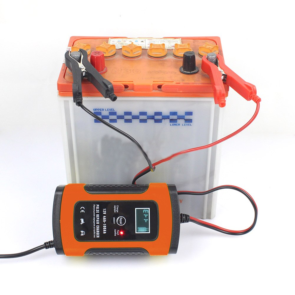 Universal 12V 5A Smart Battery Charger Portable Battery Repair Tool Maintainer With LCD Display for Car Motorcycle