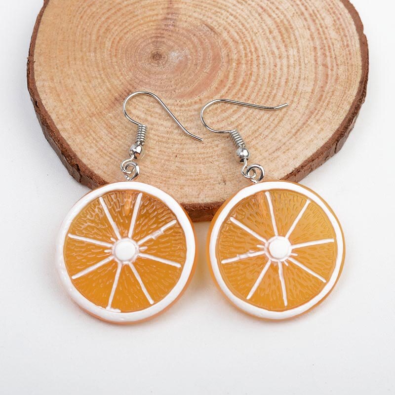 Coréia nova fruta bonito senhora brincos morango abacaxi tomate kiwi laranja pepino dragão maçã abacaxi menina fruta brincos