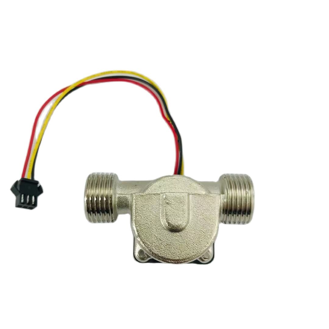 Hall Water Flowmeter Turbine Water Flow Meter US211M Digital Hall Water Flow Sensor Reader Nickeled Brass USC-HS21TB 1-30L/min