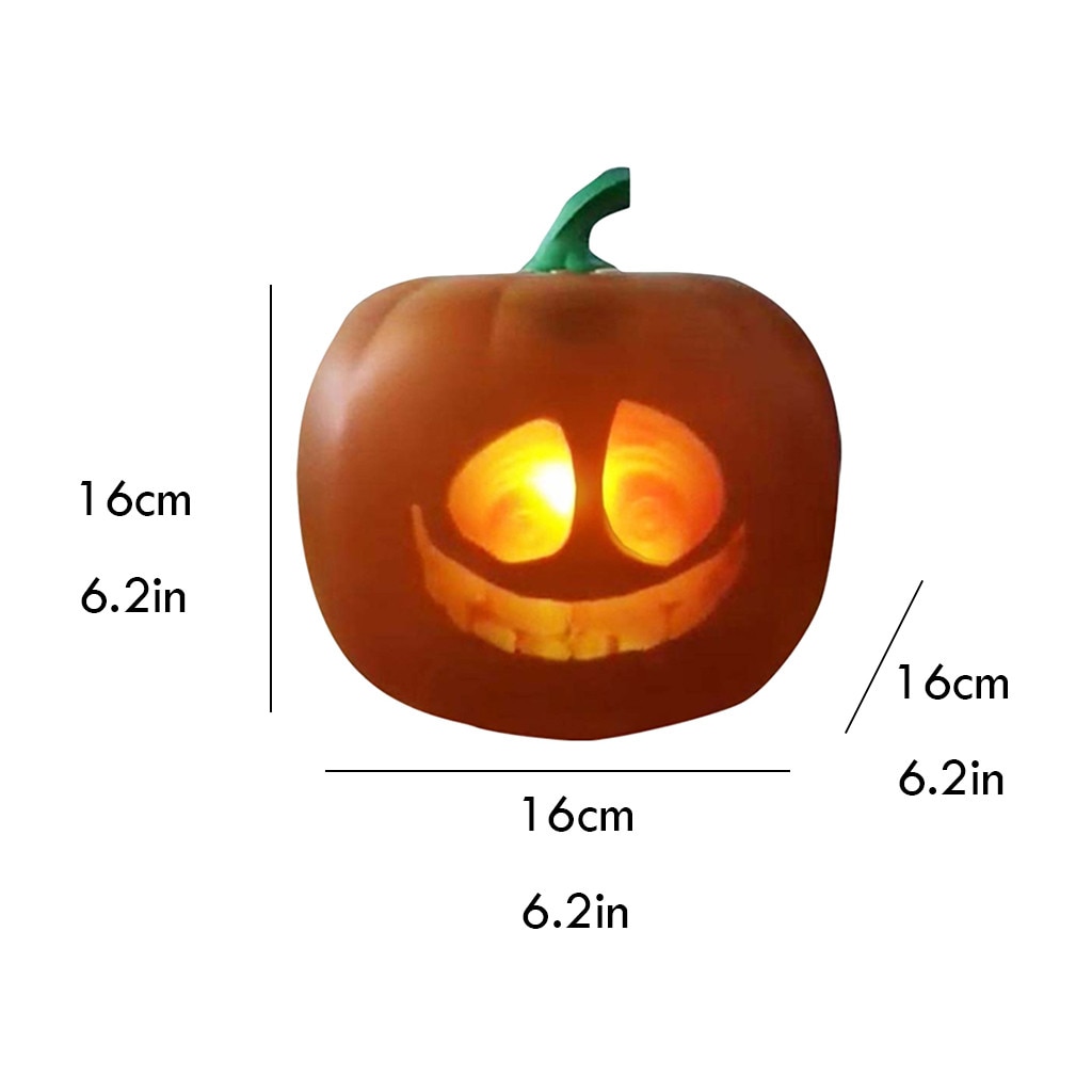 Halloween parlant animé électrique citrouille Projection Lampion intégré projecteur et haut-parleur 3-en-1 fête Festival décoration