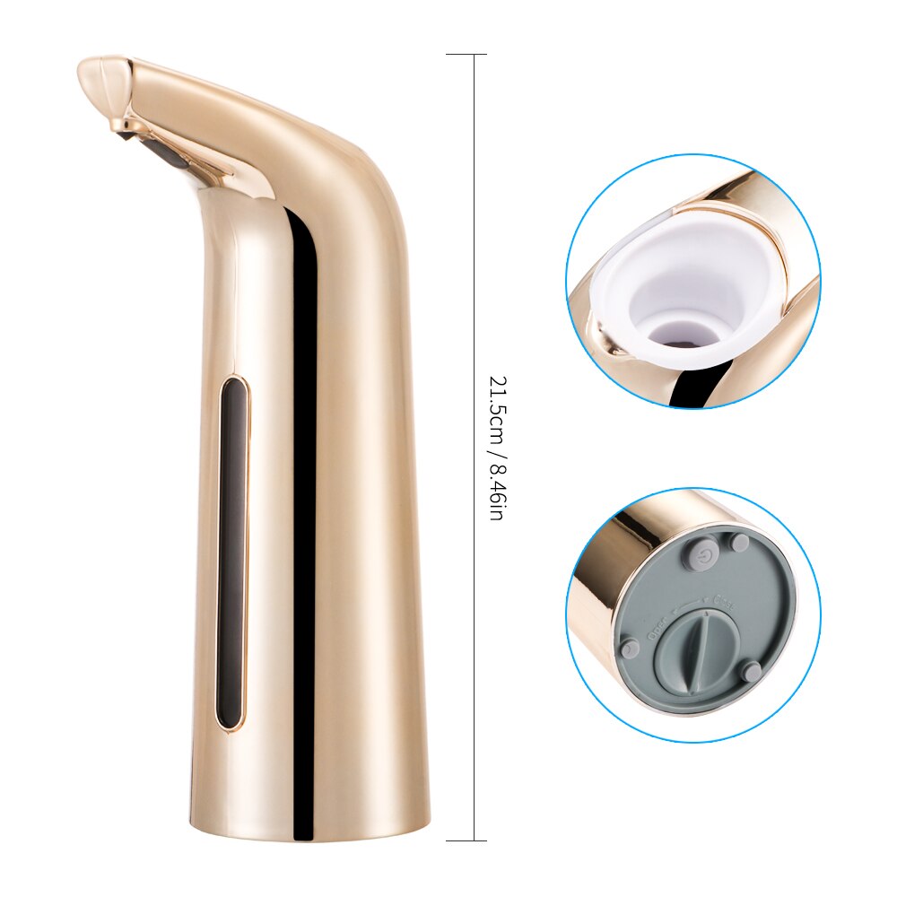 400ML Automatic Soap Dispenser Hand Free Touchless Sanitizer Bathroom Dispenser Smart Sensor Liquid Soap Dispenser For Kitchen