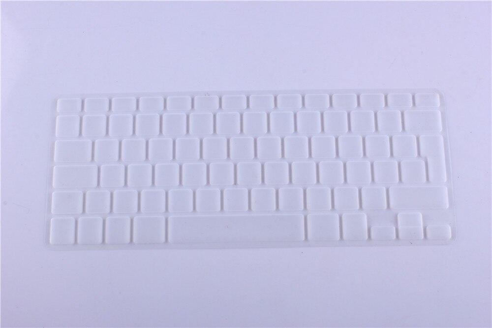 Eu Euro Azerty Franse Keyboard Cover Voor Macbook Air Pro Retina 13 15 Siliconen Toetsenbord Skin Protector Voor Imac: Clear