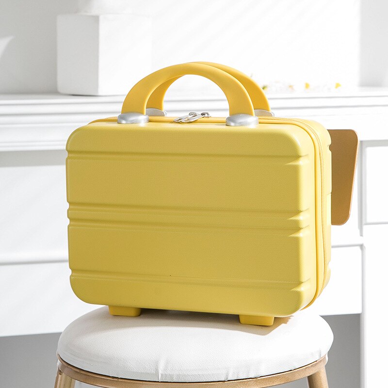 Mini bærbar bagage taske vandtæt kosmetik taske bære bagage hårdt kuffert kuffert make-up kufferter og rejsetasker
