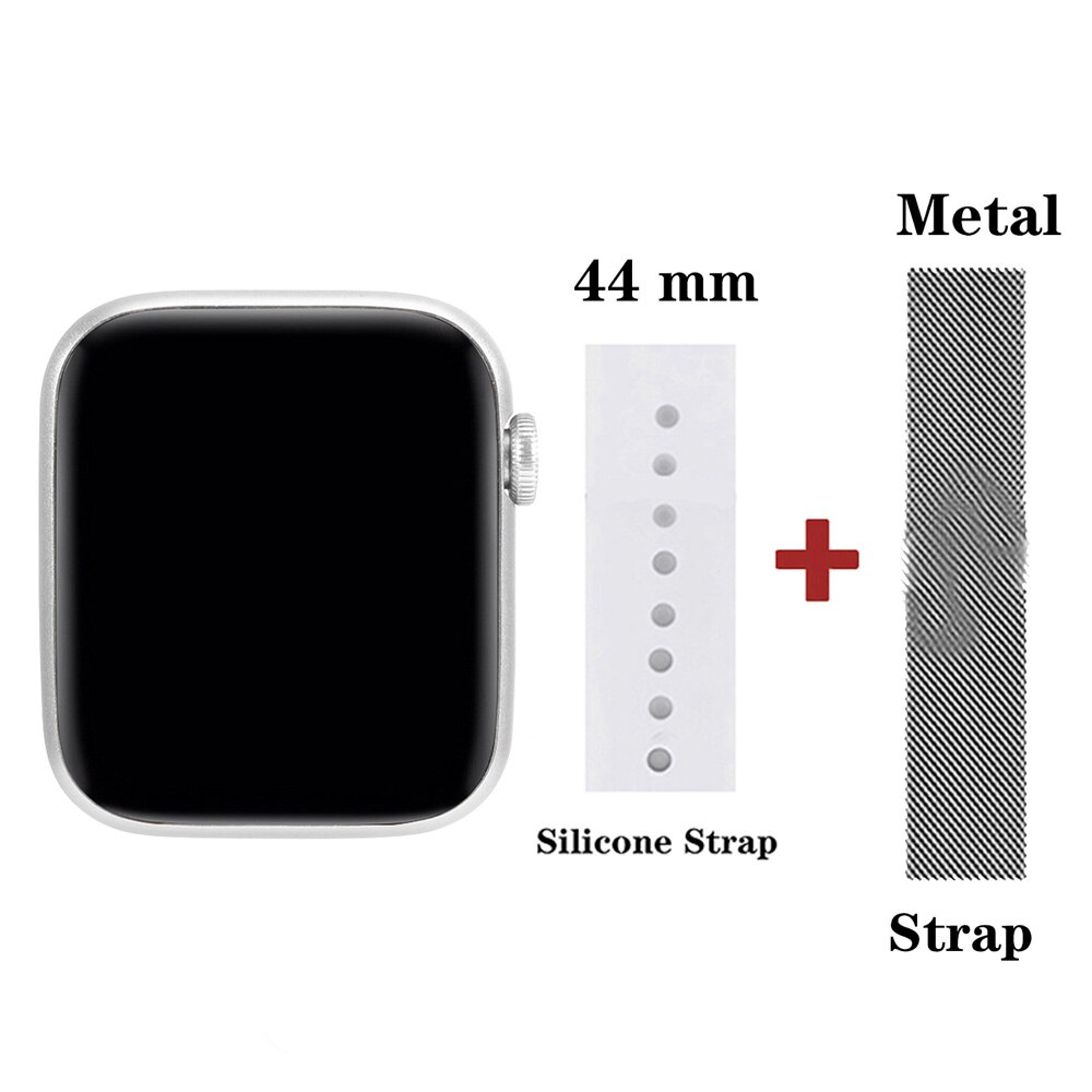 W26 Plus Smart Watch: White and Strap