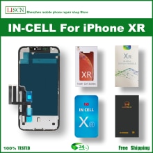 Incell-skjerm for iphone xr lcd-skjerm berøringsskjerm digitizer montering ingen døde piksler reservedeler + verktøy +