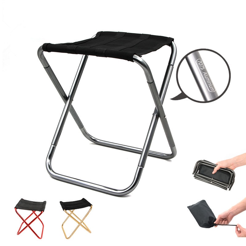 Tragbare draussen Camping Grill Hocker Faltbare Mini Angeln Stühle mit Lagerung Tasche