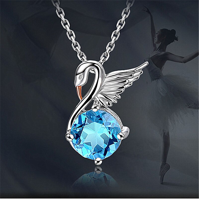 Inkomen Dames Zwaan Ketting Elegante Noble Angel Gans Geluk Guardian Hanger Meisje Premium