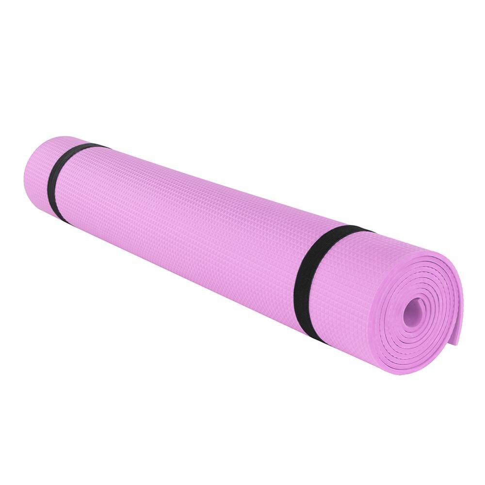 1730x610x4mm alfombra de EVA para Yoga todo propósito antideslizante esteras Fitness plegable Fitness ambiental ejercicio Mat de Fitness gimnasia esteras: Rosa