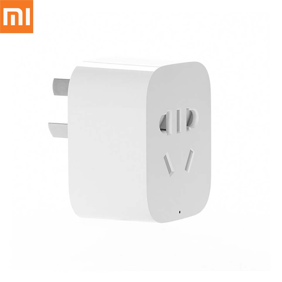 IN STOCK Xiaomi MIJIA Smart Socket Plug Basic WiFi Wireless Remote Socket Smart Travel Adapter Power on and off UK/US/AU/EU Plug