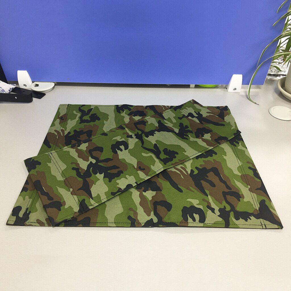 2 stk lærred ryglæn sæde klud til cross folding direktør stol/fritid skammel/sæde udendørs camping fiskeri erstatning lærred: Camouflage
