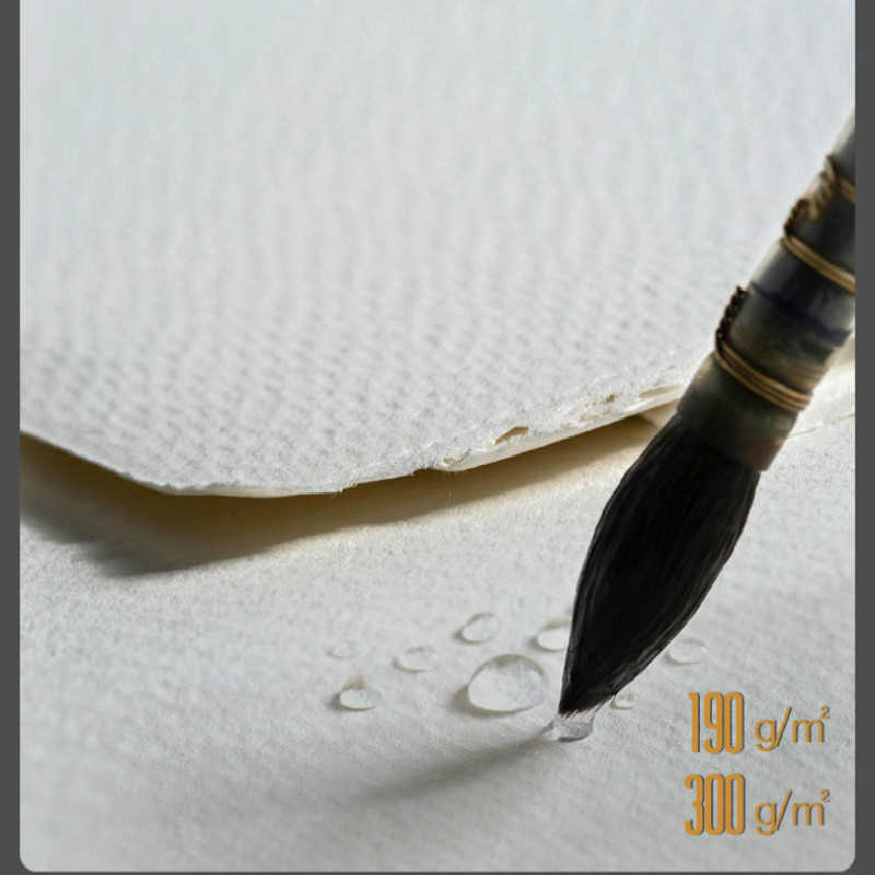 Watercolor Painting Paper Cotton Pulp Coarse Fine Medium Grain Watercolor Paper 32k 190g 300g Artist Painting Paper