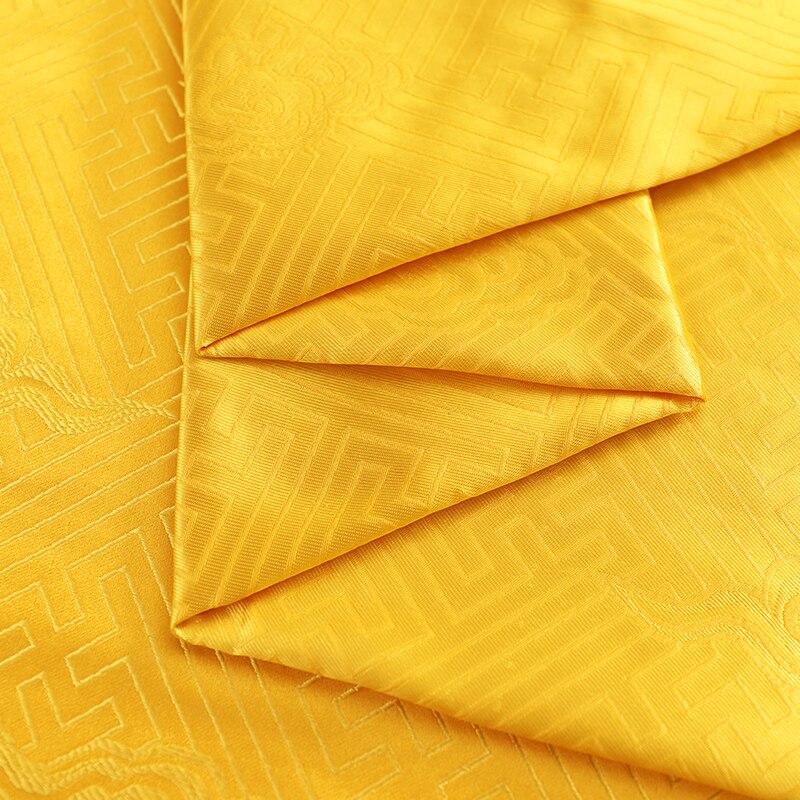 Guldstof brokade jacquard stoffer til syning cheongsam og kimono satin brokade materiale til gør-det-selv