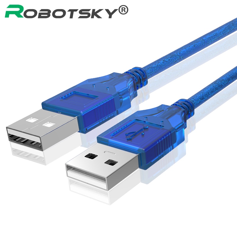 Usb 2.0 Male Naar Male Data Cable Cord Aux Kabel USB2.0 Datakabel Usb 2.0 Type A Male Naar Usb male Adapter 0.3M 0.5M 1.5M 3M 5M