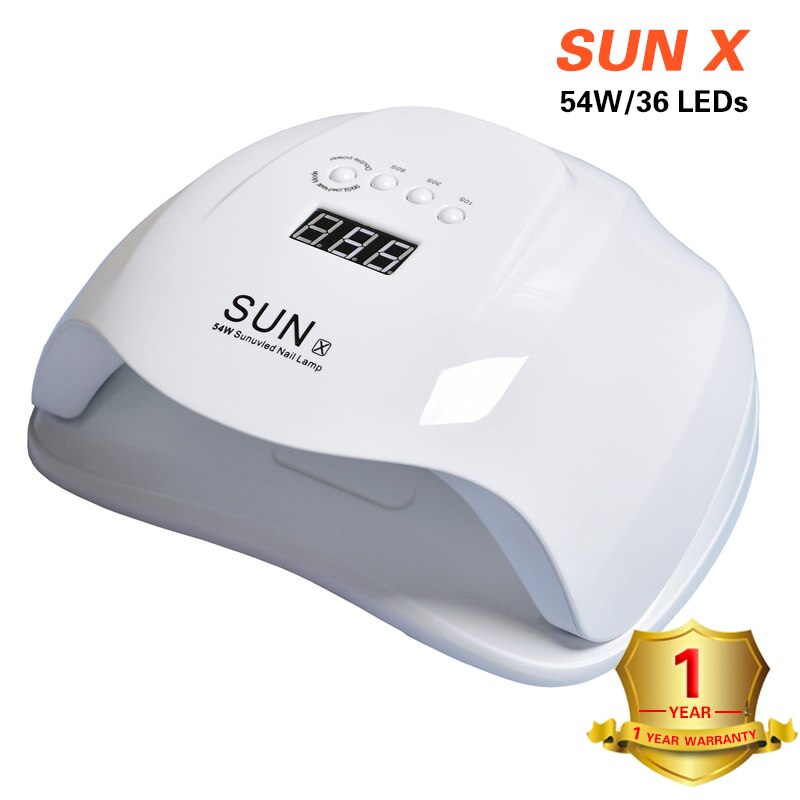 Zon 2C Nail Dryer Uv Lamp Lcd 48W Display 36 Leds Droger Nail Lamp Curing Gel Polish Machine Uv sunuv Auto Sensing Lamp Voor Nagels: sun x