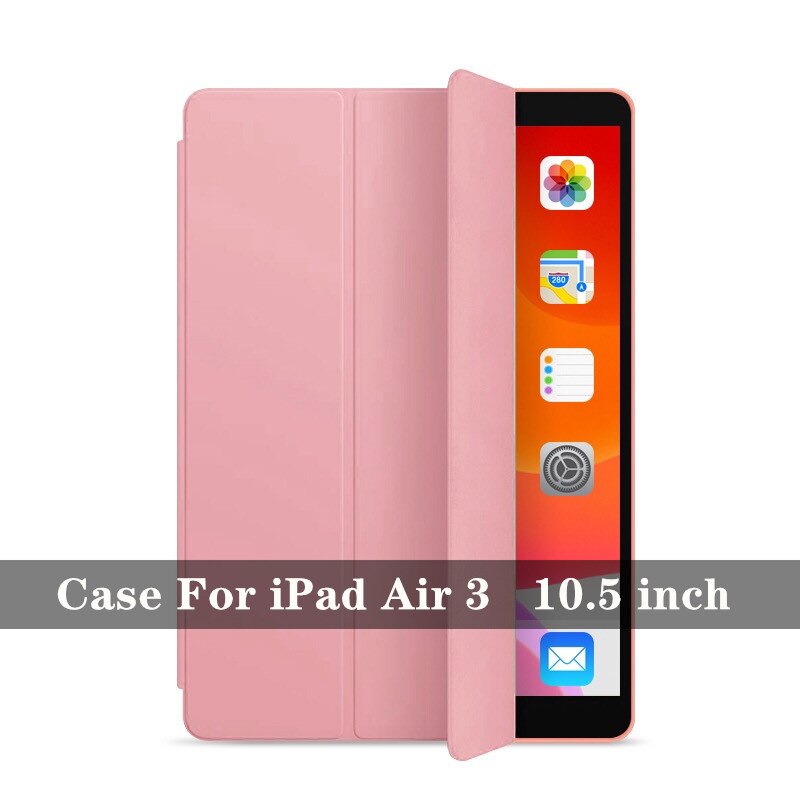 Taske til ipad 10.2 7th generation ultra slim læder taske stander smart cover til ipad mini 5 air 3 smart tpu cover: Til luft 3 10.5 u