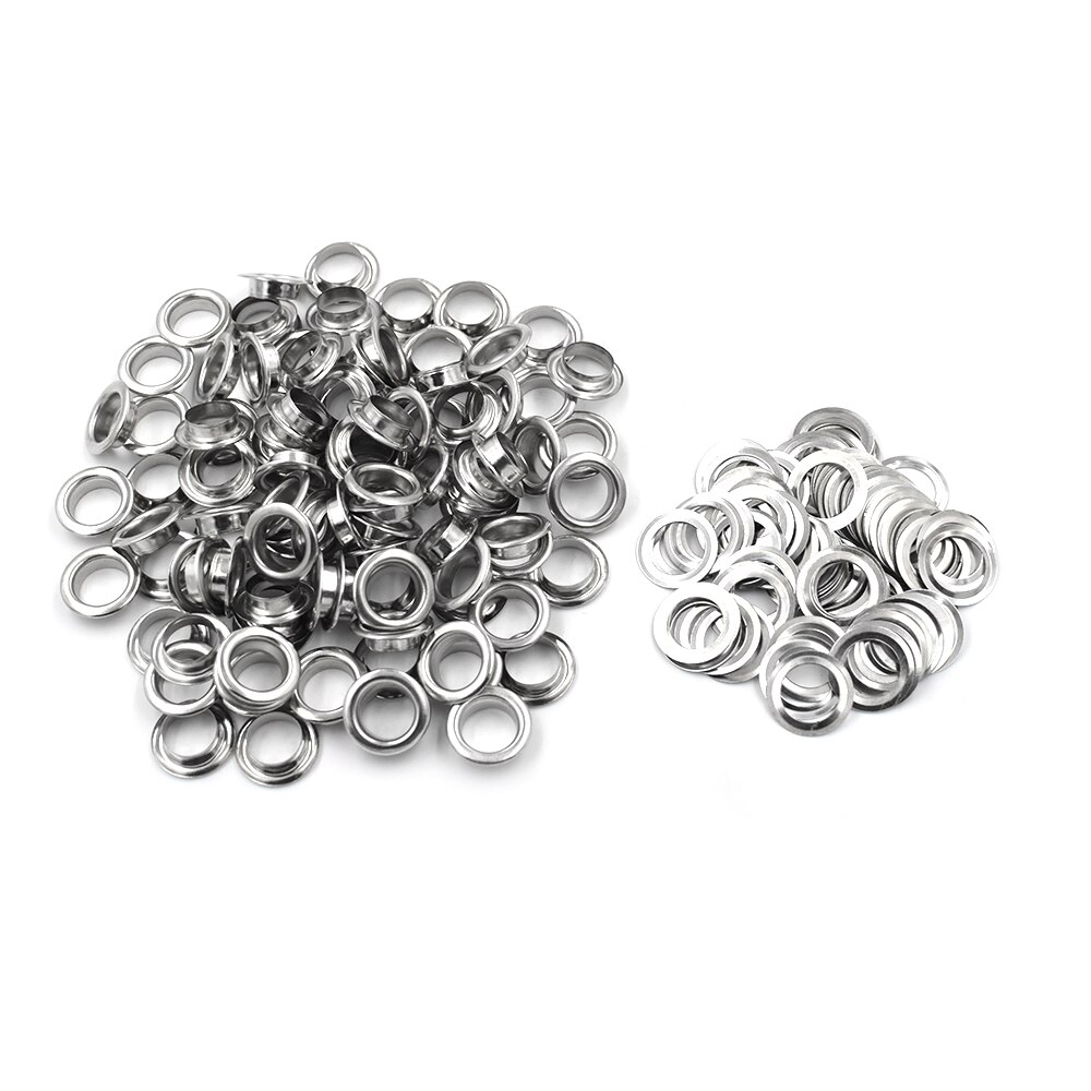 (100 pieces/lot) An inner diameter of 8mm eyelets. Gas buttons. Metal pores. Hollow rivets. Shoebox pores. Wearing rope hole.