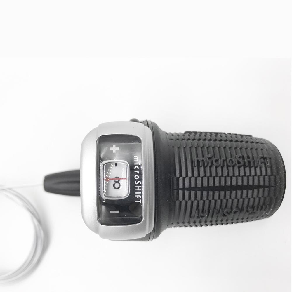 microSHIFT Mountain 3X8 Speed Twist Type shifter Triple Index With visual window Bike Derailleur Twist Grip Gear: 1-8 Speed Shift