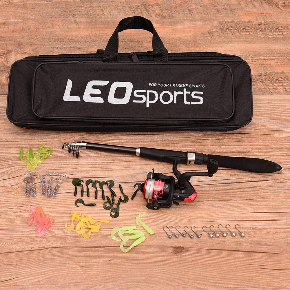 Beginner Portable Fishing Rod Set Childrens Spinning Wheel Fishing Gear Set For Children