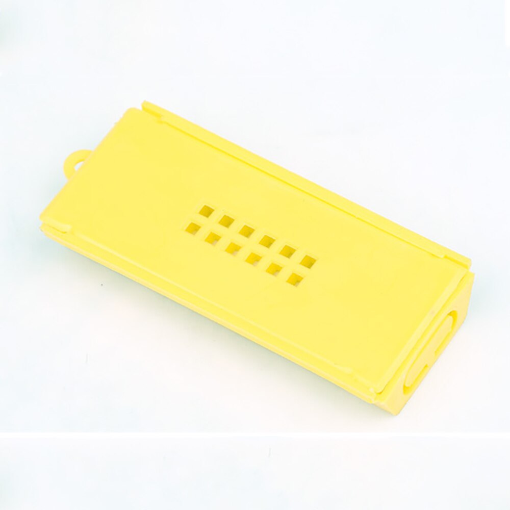 Jaulas de transporte de apicultura, sistema de cría de Reina, jaula de plástico para prisión, poste de casa, suministros de equipo de herramientas para abejas, 60 uds.: YELLOW