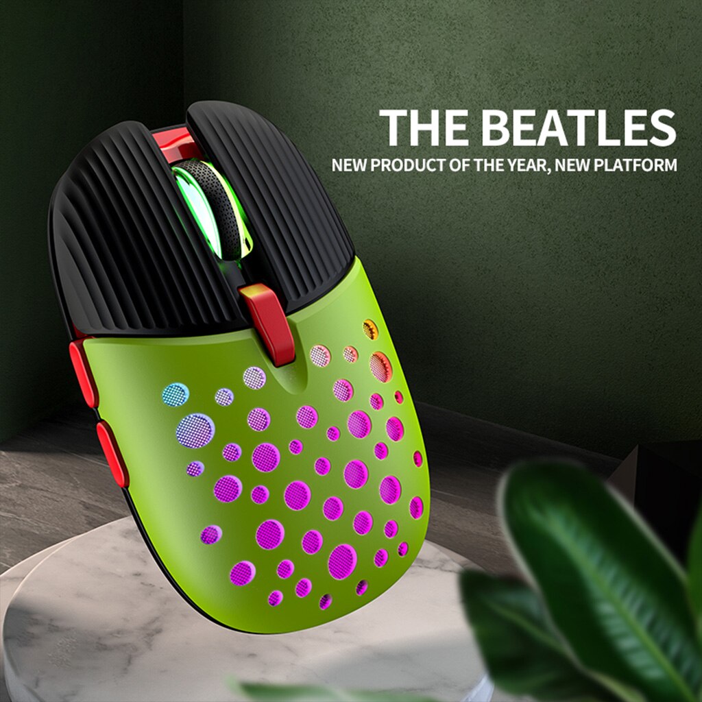 Mini Silent Wireless Optical Cartoon Mouse Mouse 3200dpi Ergonomic Computer Accessory Rechargeable Luminous