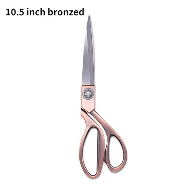 Maat Schaar Gegalvaniseerd Legering Rvs Grote Schaar 8/9/10 Inch Kleding Stof Schaar Naaien Schaar Leer: 10.5 inch bronzed