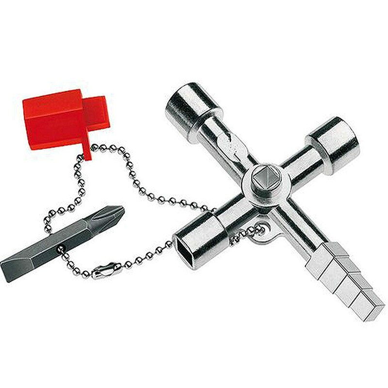 Multifunction 6 Ways Universal Wrench Key Plumber Keys For Gas Electric Meter Cabinets Bleed Radiators