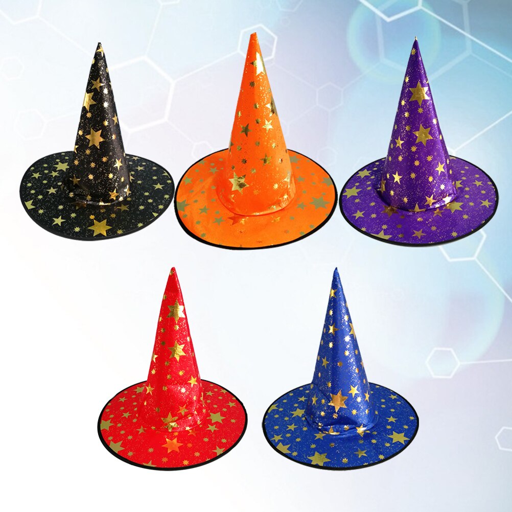 10pcs Witch Hat Wizard Hat Wicked Witch Accessory Dress-up Cosplay Costume Accessory