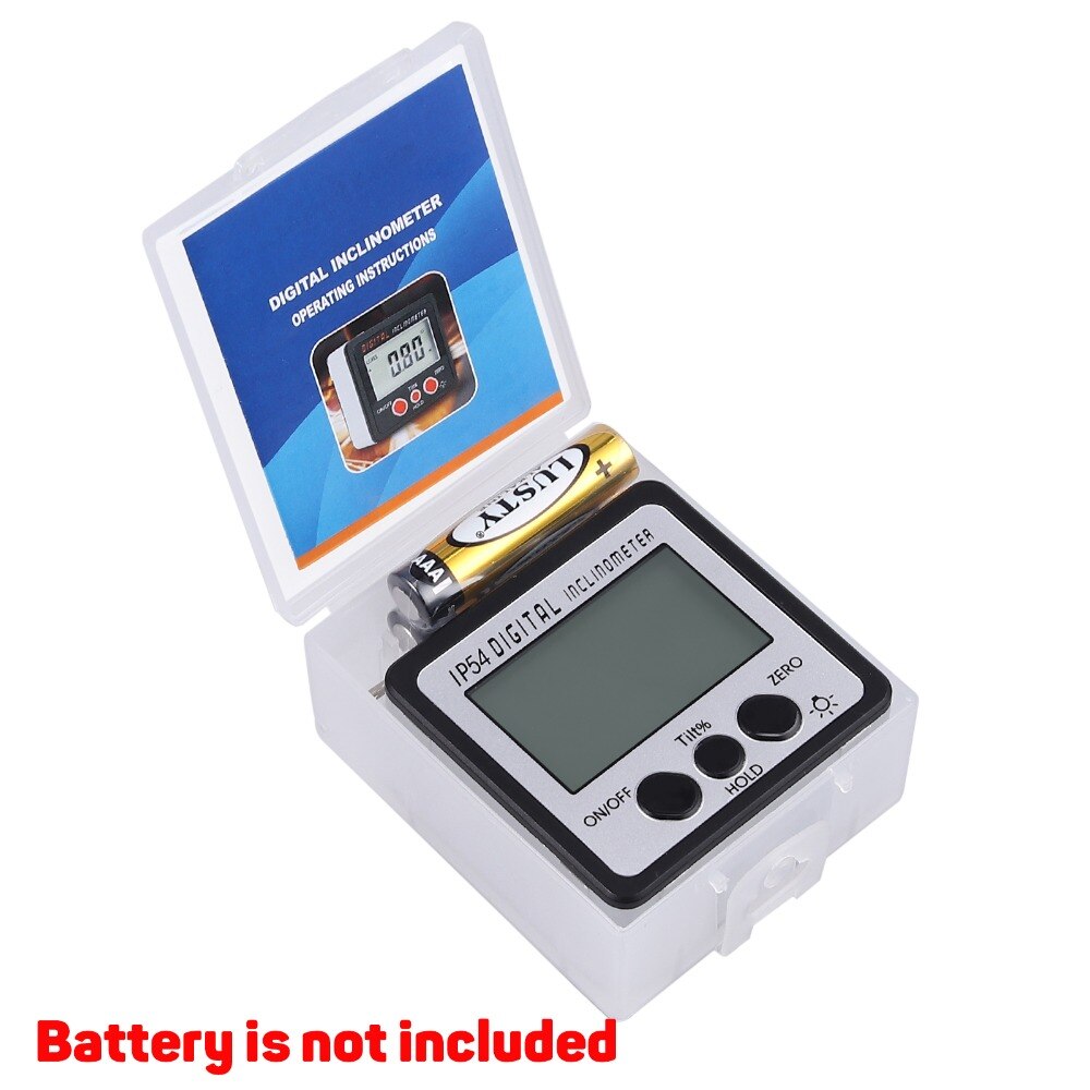 Neoteck Digital Level Protractor Bevel Gauge Angle Finder Inclinometer with Magnetic Based Backlight Waterproof Protractor