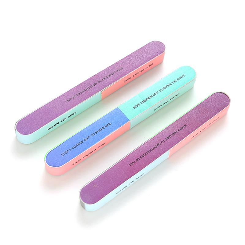 Six-sided Polishing File Nail Tools Printing Sanding Nail File Nail File Blocks Colorful Sponge Sanding Buffer Strips Tools