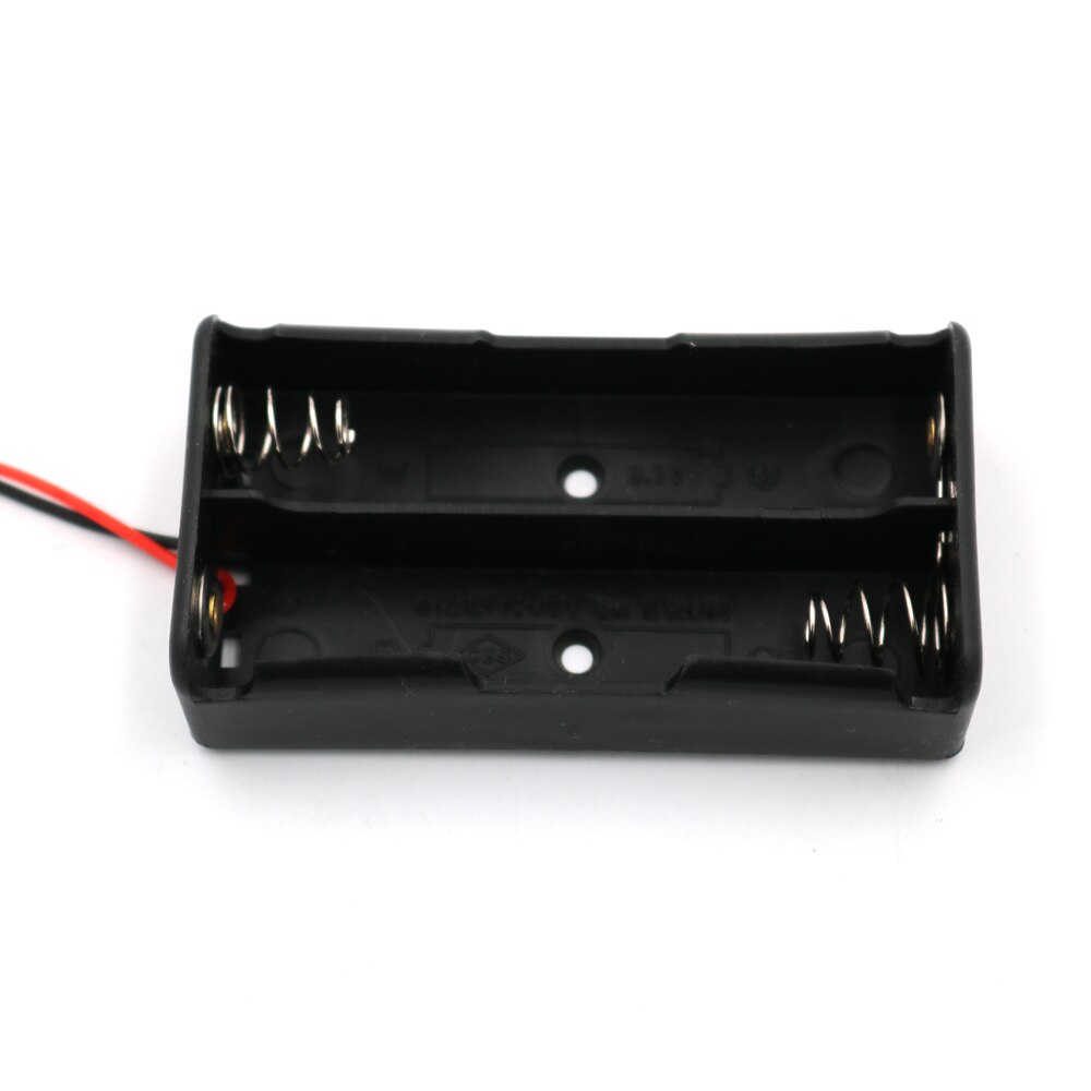 1 2 3 4 18650 Battery Holder Connector Storage Case Box With Wire Cable Series Parallel connection 3.7V 18650 Lithium Battery: 2P Parallel