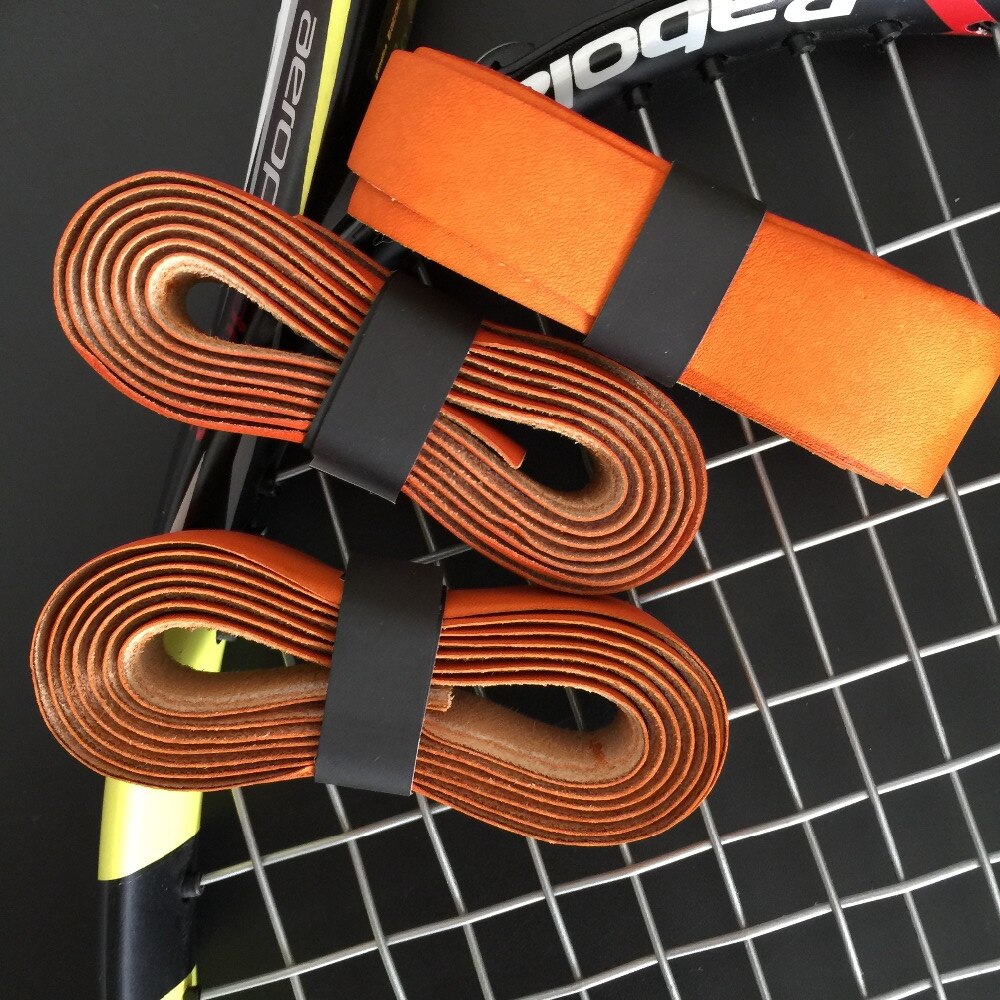 POWERTI 3 pièces/lot Pacific Pro cuir Grip (marron) bandeau de sueur Tennis surgrip Badminton raquette cuir surgrip pour Sport sueur
