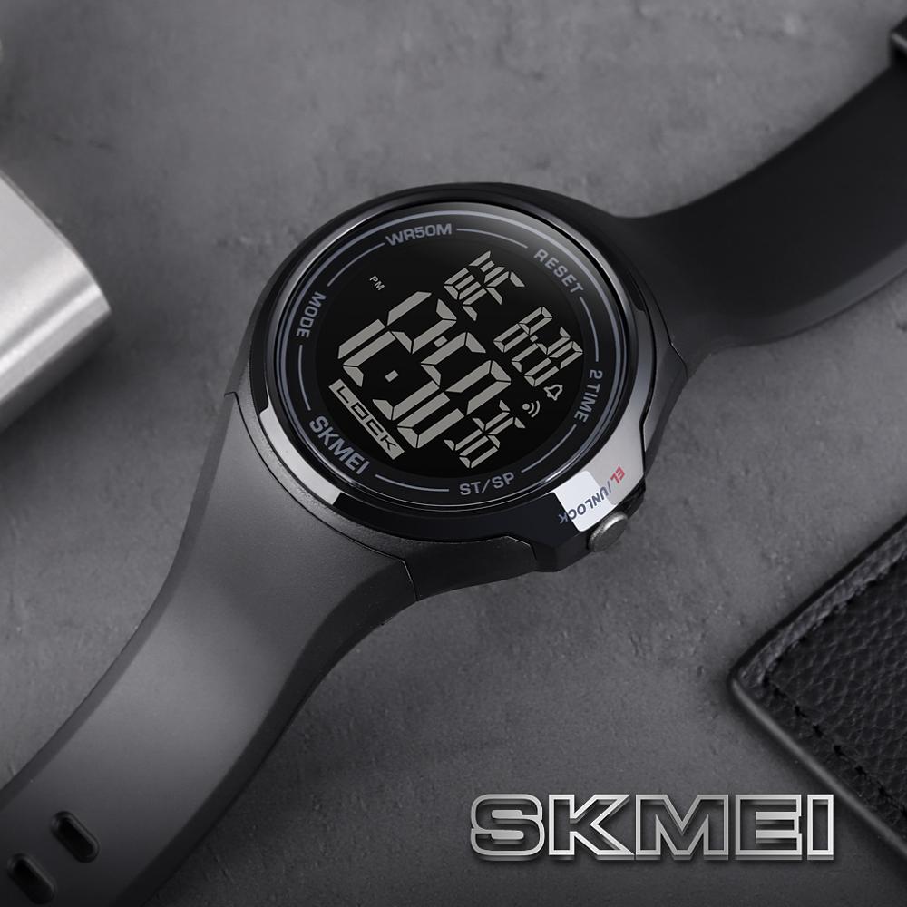 SKMEI Touch Screen Digital Men Watch Waterproof LED Light Alarm Clock Fall-Resistant Sport Watches montre homme 1602