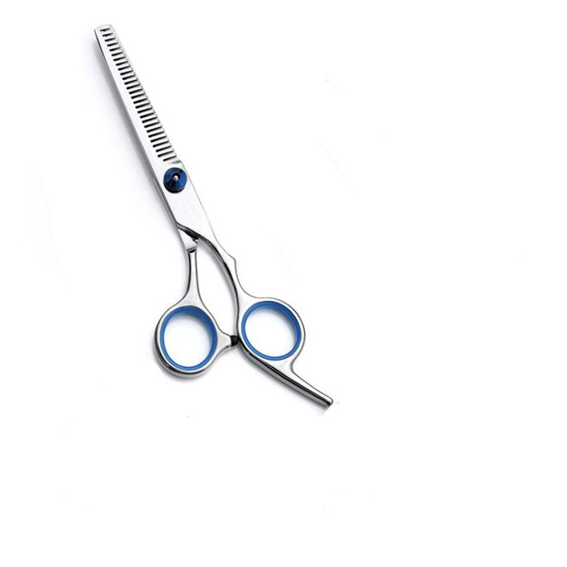 Safe Scissors Fish Mouth Blue Pet Scissor For Dogs Cats Grooming Hairdressing Tools 6 Inch Straight Cut Tooth Scissor: 1pcs Tooth Scissor